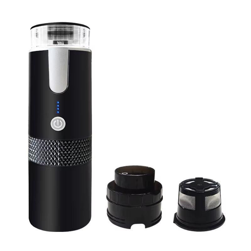 Electric Coffee Maker for Ground Coffee and Capsules - Portable Brewing Machine