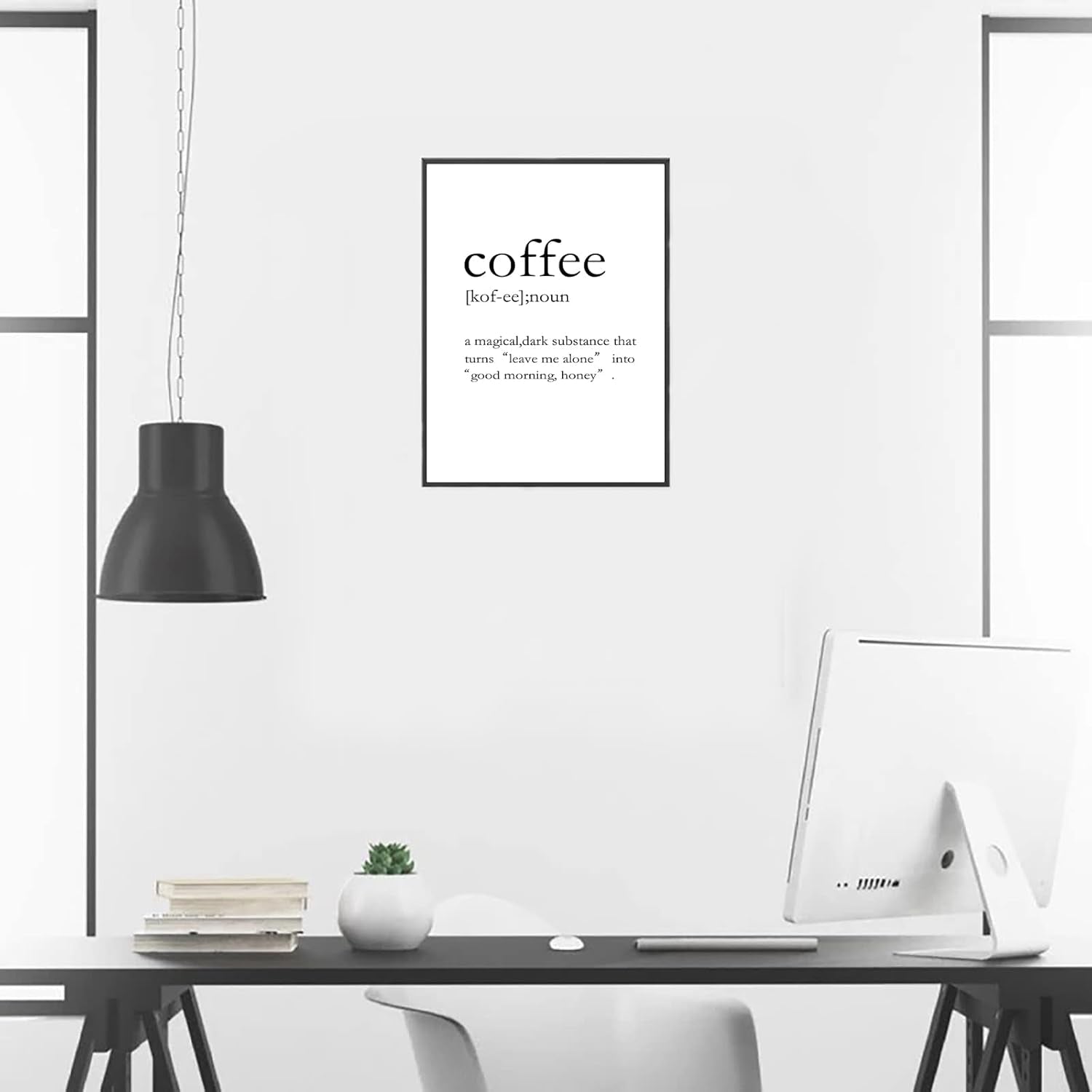 Coffee Wall Art Decor for Kitchen or Dinning Room Coffee Definition Coffee Poster Coffee Bar Funny Wall Posters Coffee Quotes Wall Art Coffee Wall Print UNFRAMED, 16X24H(40X60Cm UNFRAMED）