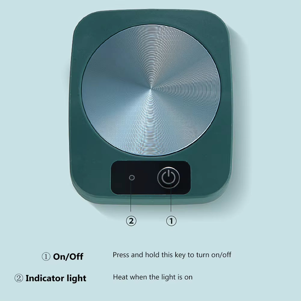 Electric Coffee Mug Warmer Constant Temperature Coffee Mug Heating Coaster Lightweight Coffee Cup Heater Safe for Holiday Gifts