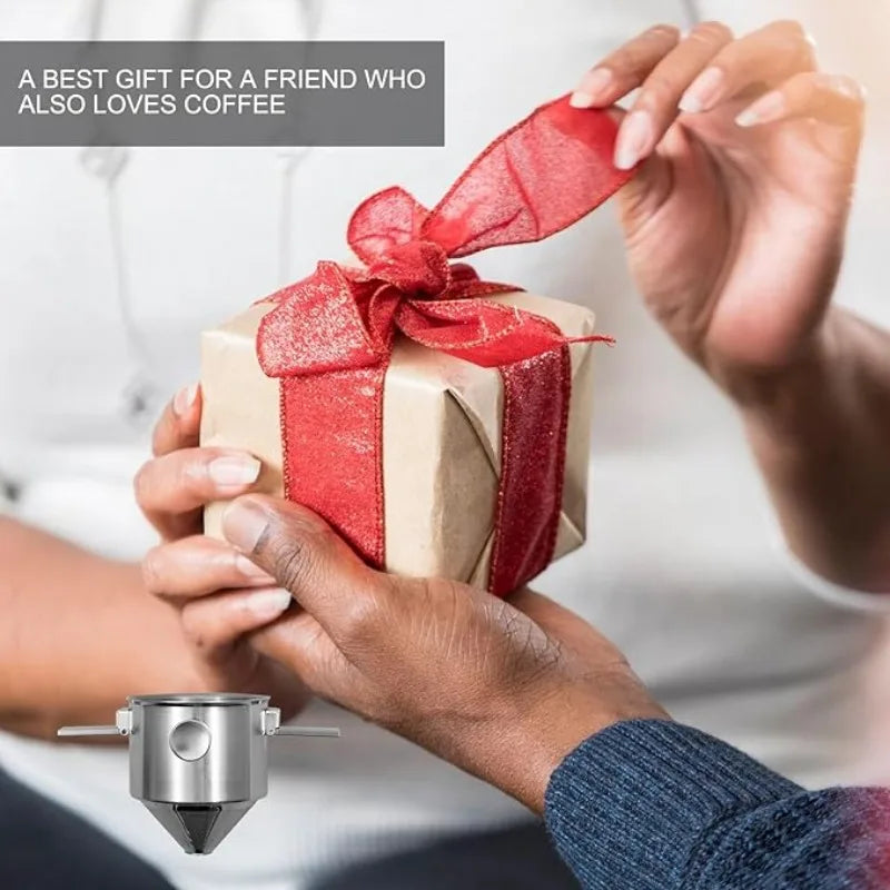 Experience Coffee Bliss Anywhere with Our Collapsible Stainless Steel Camping Coffee Filter - Reusable, Paperless, and Perfect for On-the-Go Brewing!