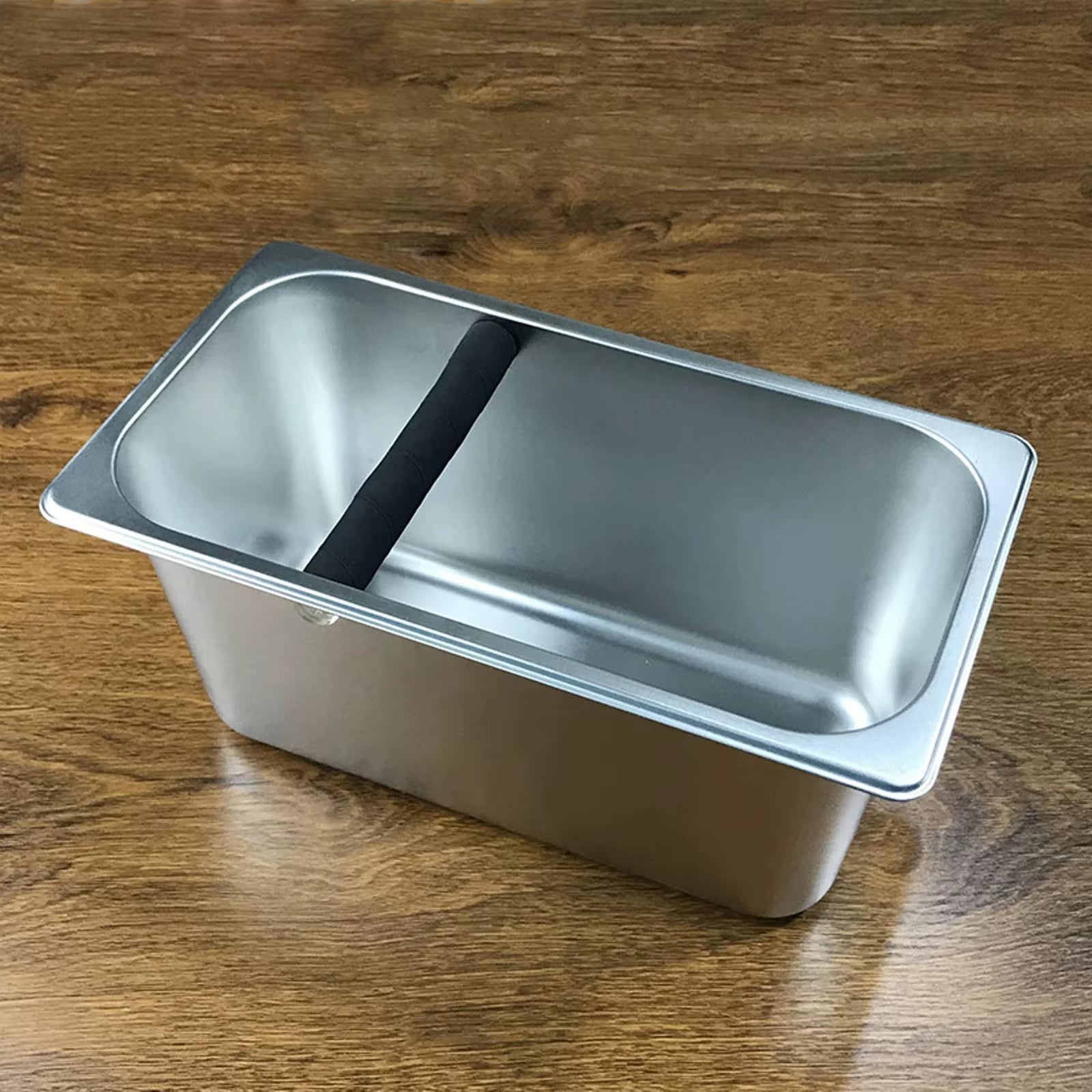 1PCS Portable Coffee Knock Box Stainless Steel Coffee Grounds Container Box Barista Coffee Residue Bucket Grind Waste Bin