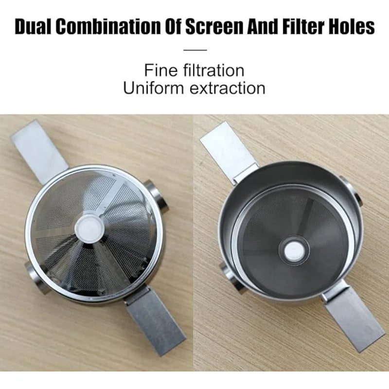 Experience Coffee Bliss Anywhere with Our Collapsible Stainless Steel Camping Coffee Filter - Reusable, Paperless, and Perfect for On-the-Go Brewing!