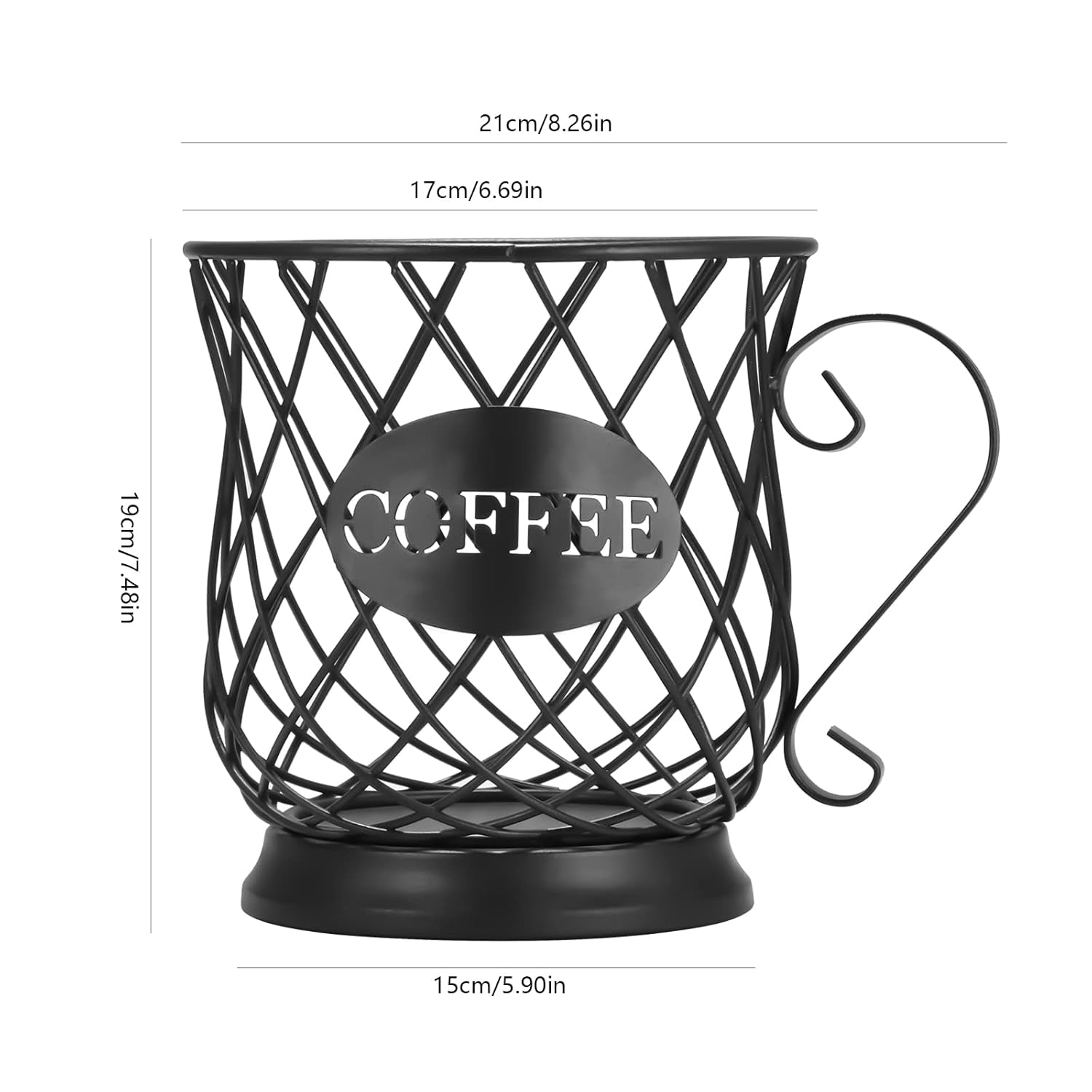 Stylish Medium Coffee Capsule Holder - Elegant Organizer for Your Home Cafe or Hotel