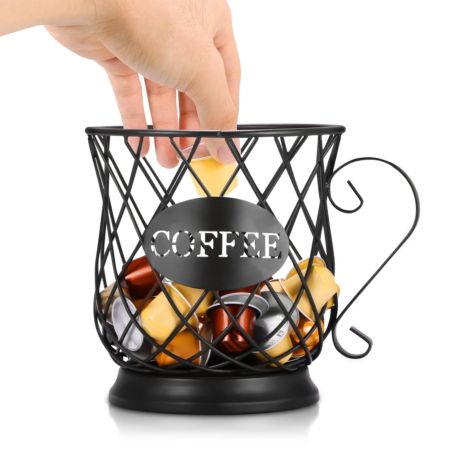 Stylish Medium Coffee Capsule Holder - Elegant Organizer for Your Home Cafe or Hotel