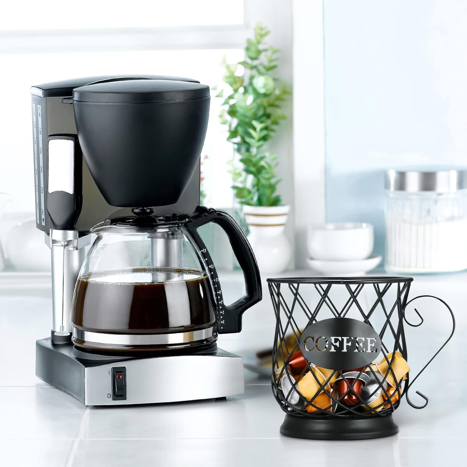 Stylish Medium Coffee Capsule Holder - Elegant Organizer for Your Home Cafe or Hotel